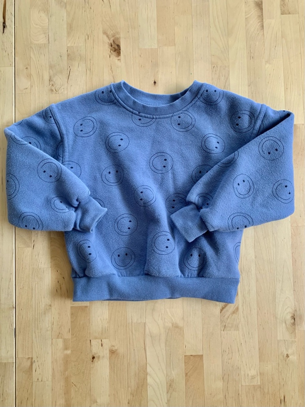 Grayson Mini - 5T - Blue Smiley Face Sweatshirt